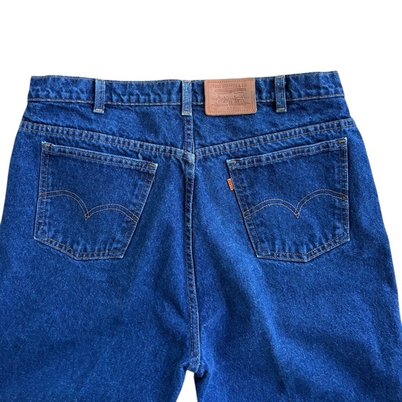 VTG Levi’s 619 Orange Tab Indigo Wash High Waist Straight Leg 36x31 - Picture 2 of 9